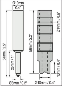 F0S - Mikrosonda prosta typ F | 0-1150 µm | do PosiTectora 6000 2