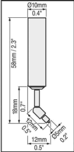 F45S - Mikrosonda kątowa 45° typ F | 0-1150 µm | do PosiTectora 6000 1