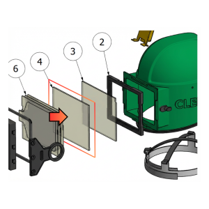 Szyba zewnętrzna hełmu Apollo-100